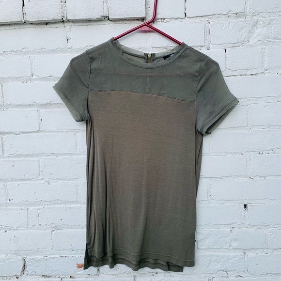 *DONATED* H&M Sheer-Panel T-Shirt - Picture 1 of 5